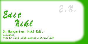 edit nikl business card